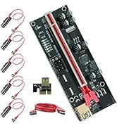 Ubit PCIE Riser-Ver010S Plus CPU Riser for Ether Mining ETH, Digital Cryptocurrency Mining, 1X to...