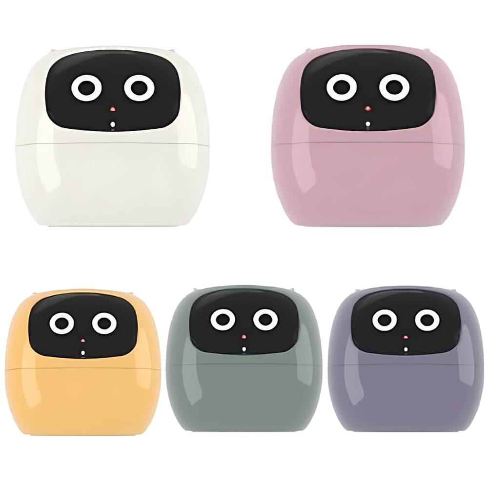 Generico Tuya Smart Pet Planter Robot Adorabile Compagno di Piante Vaso Intelligente 7 Sensori Intelligenti Display Tempo/Data/Luminosità/Movimento Vaso Innaffiatura Automatica (Rosa)