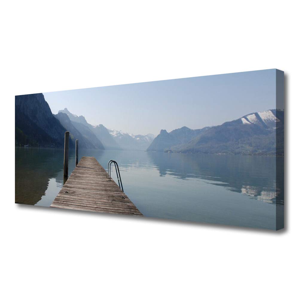 Impression sur toile 125x50cm grand format pour déco salon nature
