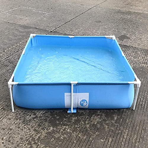 FHISD Faltbarer Pool, Rund für Kinder Aufblasbares Planschbecken, Stent-Außenpool, Spielbecken (1,5 x 1,5 x 0,4 m) – Bild 4