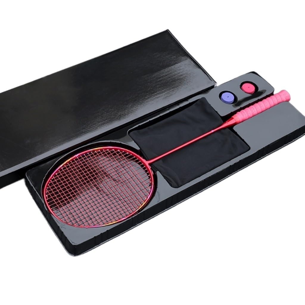 Super Light 8U Full Carbon Fiber Badminton Rackets with Bags String Professional Racket Strung