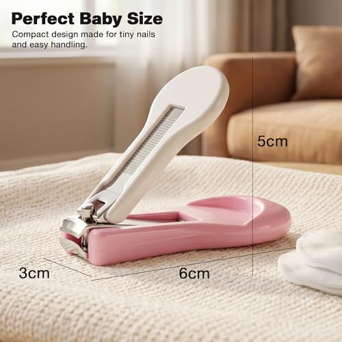 Image of Baybee Baby Nail Clipper with Skin Guard, Safety Nail Cutter for New Born Babies Infant Toddler, Manicure Pedicure Care | Baby Nail Cutter Clipper Care | Nail Clipper for New Born Baby (Pack of 2)
