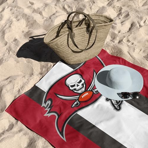 Image of Northwest NFL Tampa Bay Buccaneers Unisex-Adult Beach Towel, 30 inch x 60 inch, Zone Read