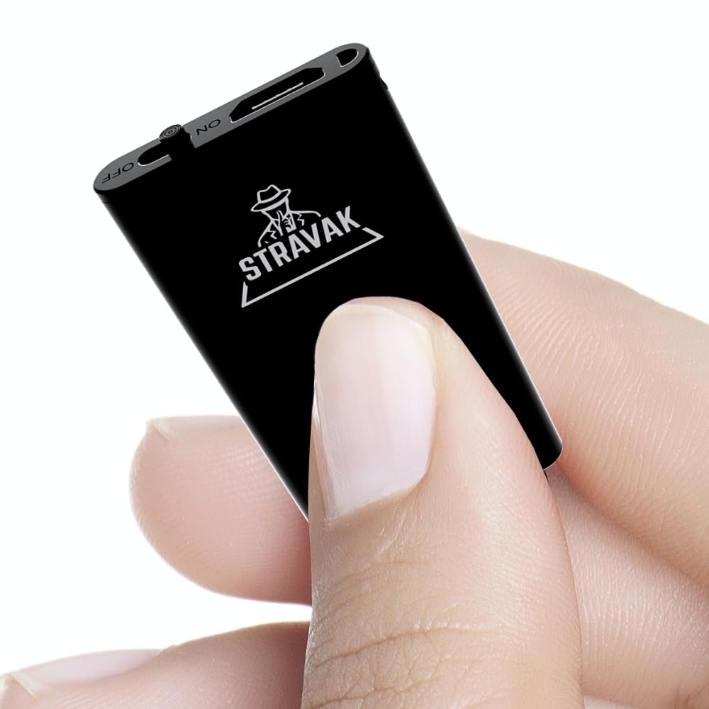Micro Spia 8 GB – Mini Registratore Vocale Ultra Discreto (43 x 23 x 5 mm), Alta Sensibilità, Lunga Autonomia, Ideale per Riunioni e Uso in Auto
