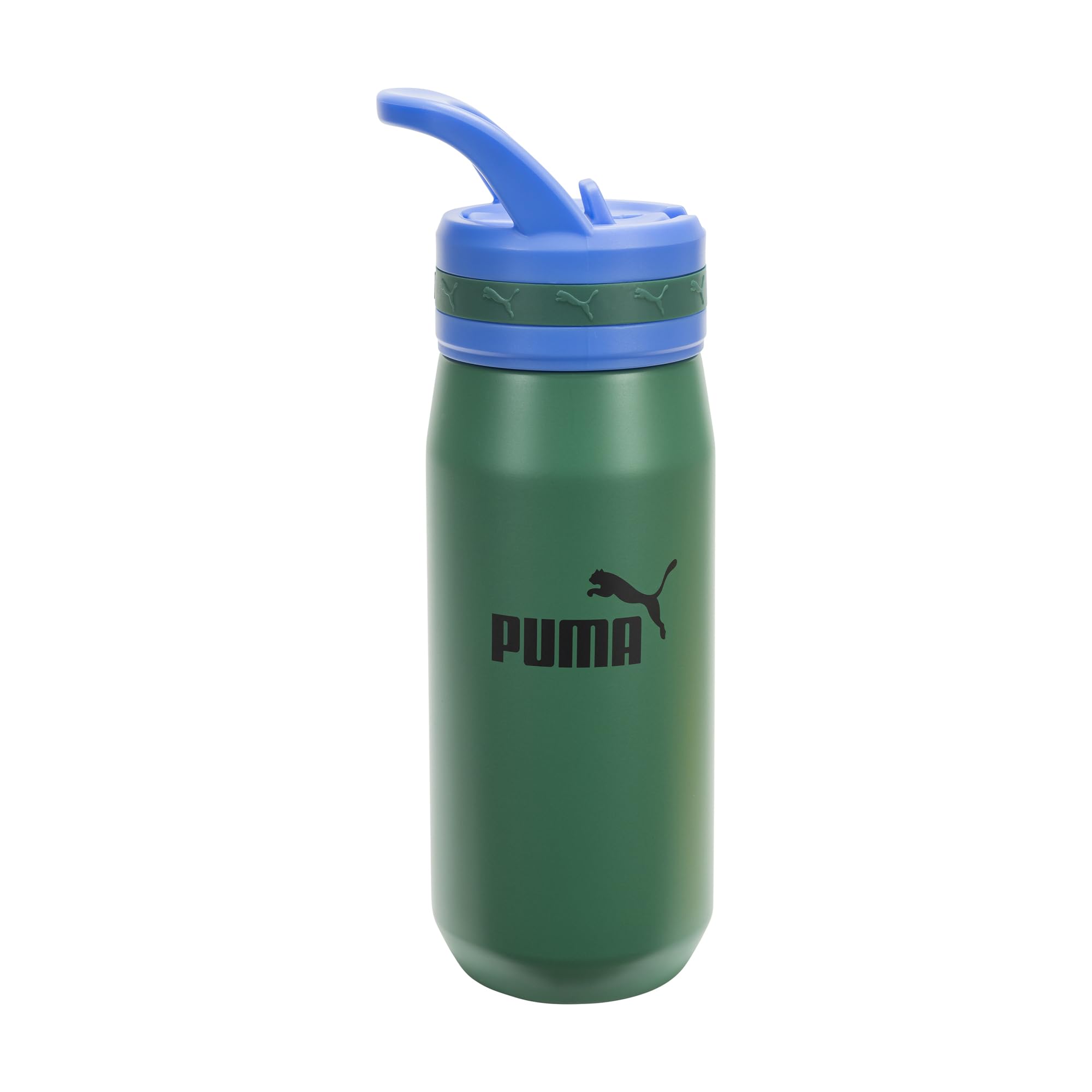 PUMA unisex-adult 18oz Insulated Stainless Steel Water Bottle With Straw &amp; Carry Handle