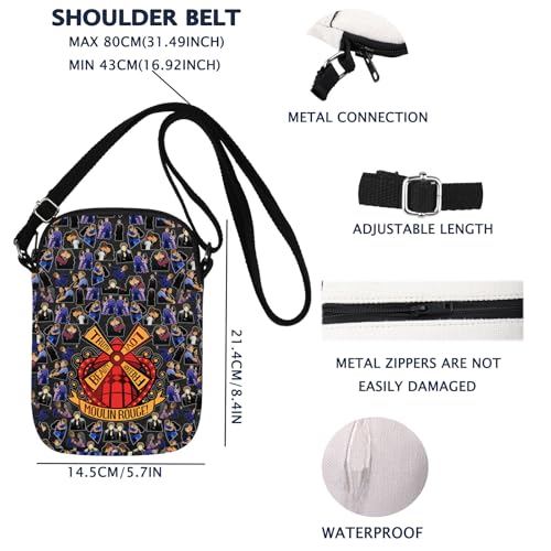 VAMSII Moulin-R Inspired Crossbody Bag Musical Lover Gift2