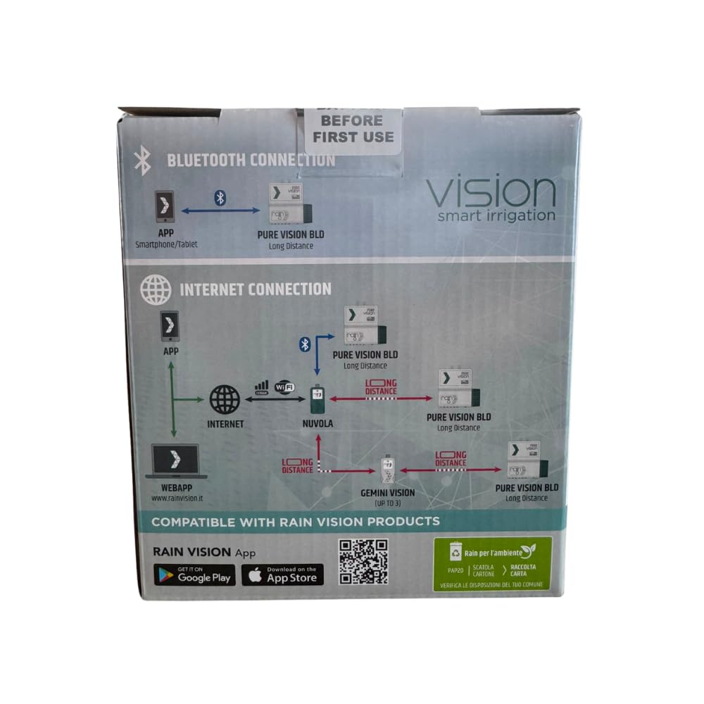 Centralina da Pozzetto Irrigazione Batteria Pure Vision BLD Long Distance 2 zone