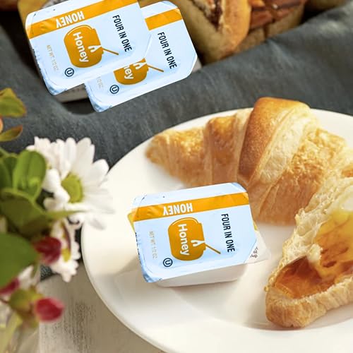 Paquete de 50 sobres de miel pura tamaño individual miniatura 2