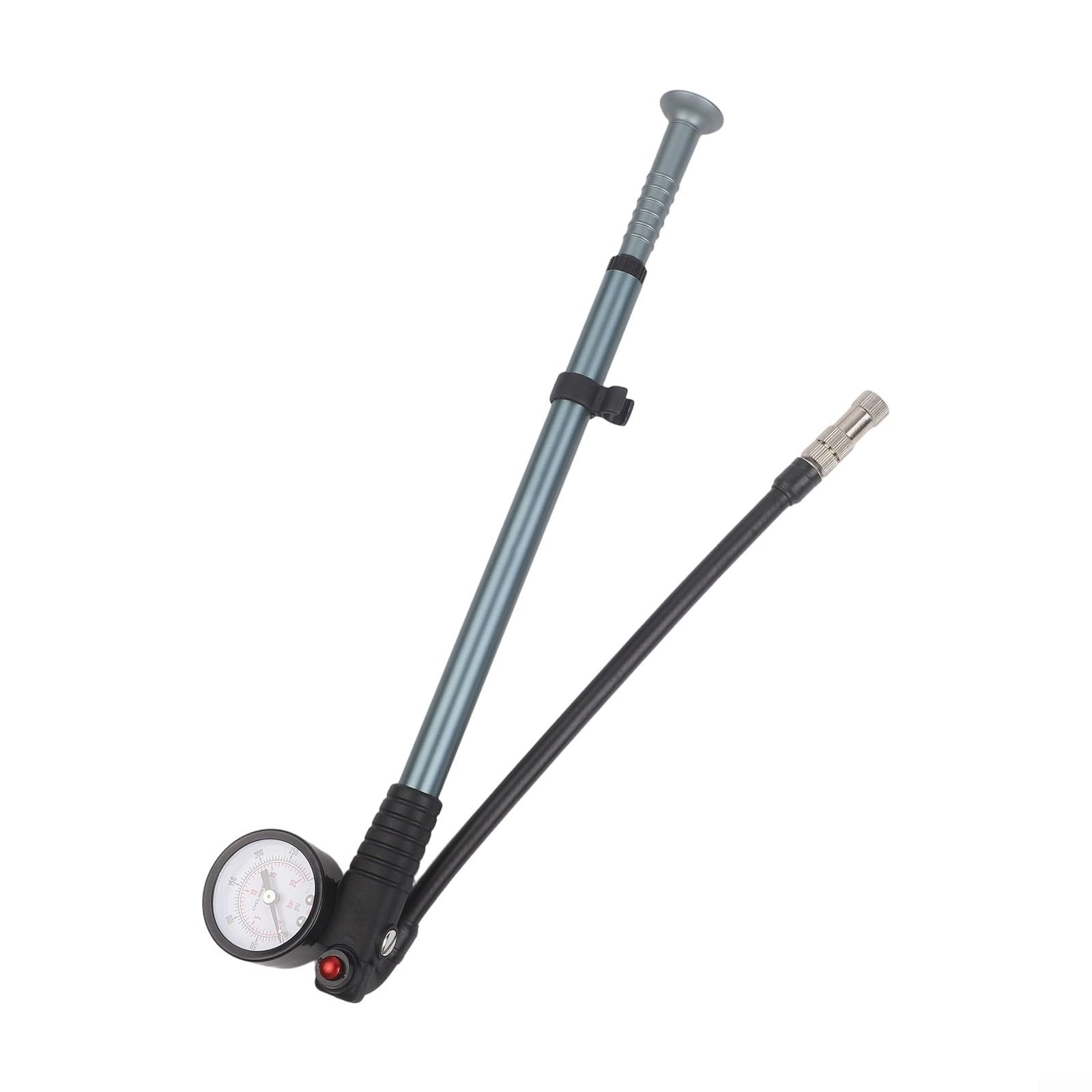 Zeroupshop Bike Pump With Gauge 300PSI Aluminium Alloy