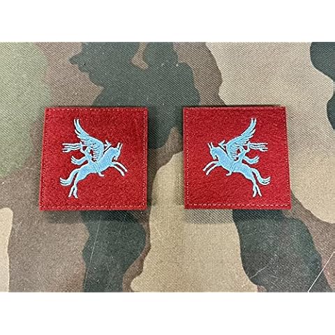 Pair of Repro WW2 British Pegasus Cloth Badge Cover