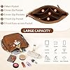 RAINSMORE Cross Body Bag Women PU Leather Women's Cross-body Bags with Adjustable Wide Shoulder Strap Crossbody Bags for Women with Multiple Pockets Brown #1