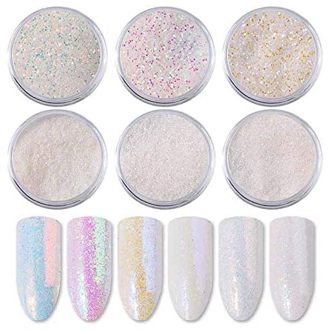 Amaone Holographic Nail Glitter Powder Set Cover