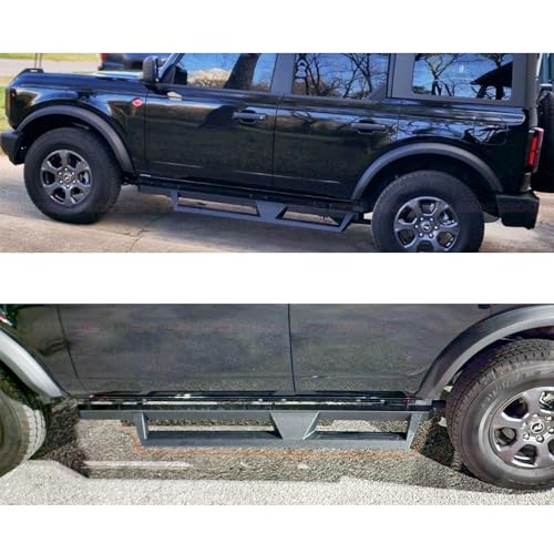 Estribos para Ford Bronco 2021-2024 4 puertas negros miniatura 5