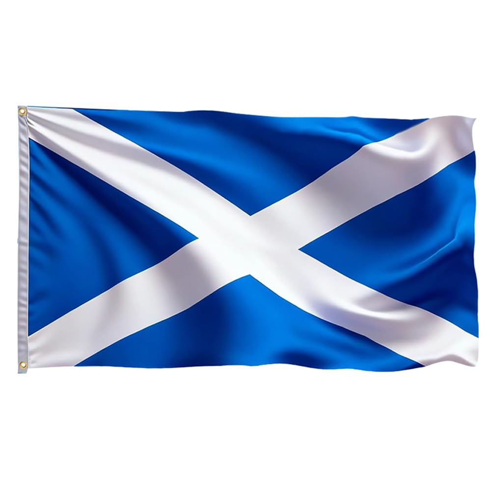 Scotland Flag 5ft x 3ft, Large Scottish Flag with Brass Grommets, Durable Saltire Banner for Parade, Garden, Home & Patriotic Events (1PCS) โ image 1