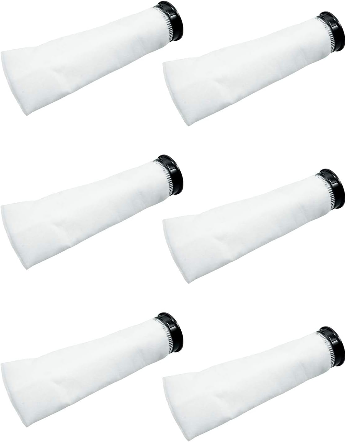 6 Pack 2.75 Inch 225 Micron Filter Sock Fit for Waterbox Helloreef 15 Gallon Eshopps Fiji Cube Aquarium, Compatible Filter Socks Saltwater Aquarium Filter Sock with Black Rim