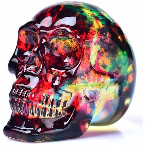 FZBHRO Crystal Skull Gemstone Decor Cover