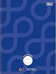 Tilibra - Caderno Pauta Ampliada Brochura Capa Dura Tilibra Neuro 48 Folhas - Azul Escuro