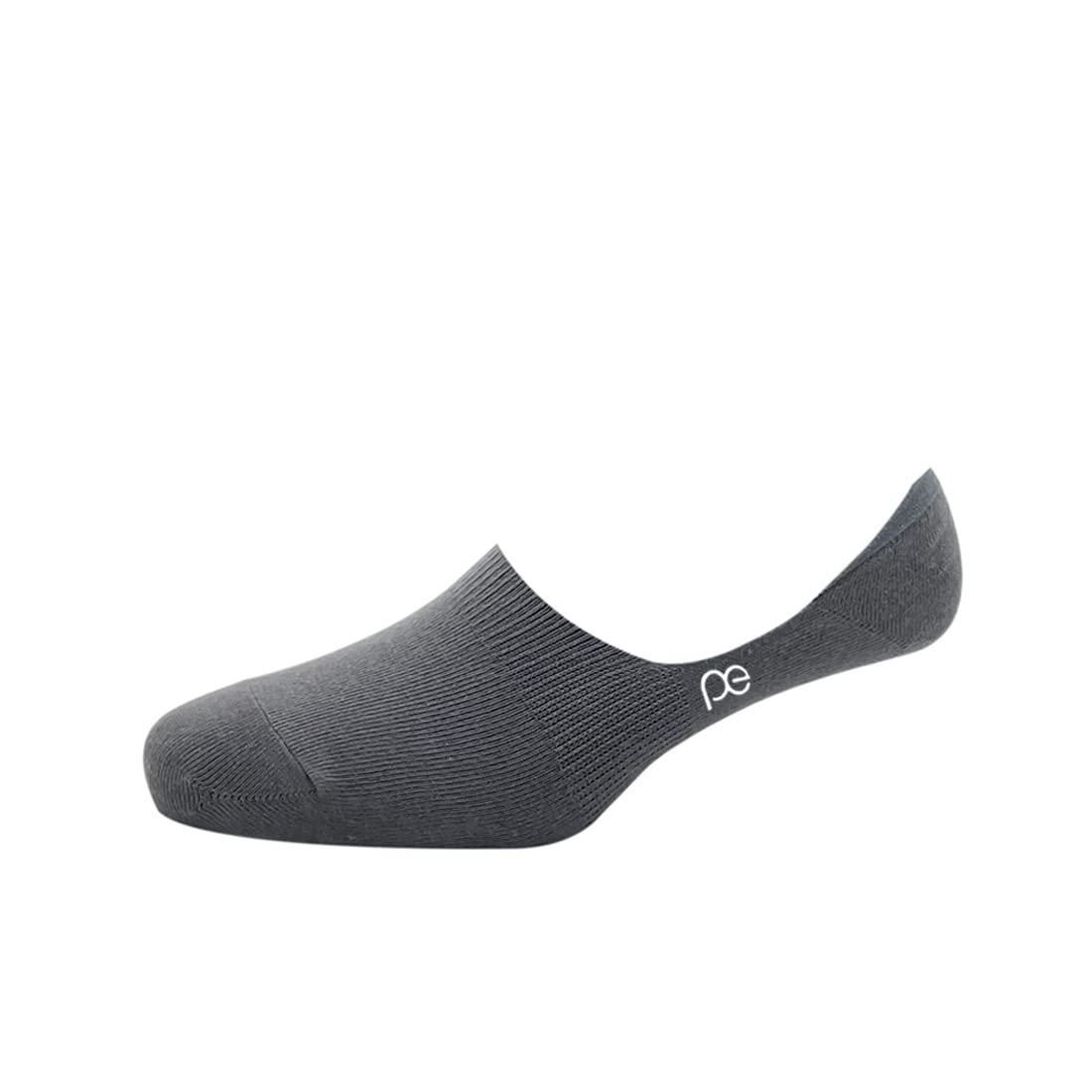 Cotton No Show Men's Plain Pattern Regular Socks - Dark Grey-image-15