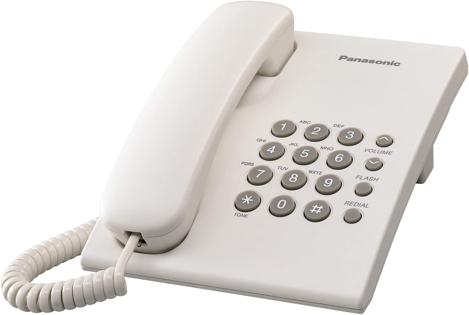 Panasonic Corded Telephone - White Kx-Ts500