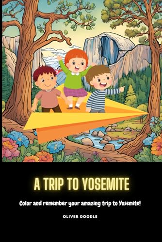 A Trip to Yosemite: A friendly bear waving with Yosemite Valley in the background, featuring Half...