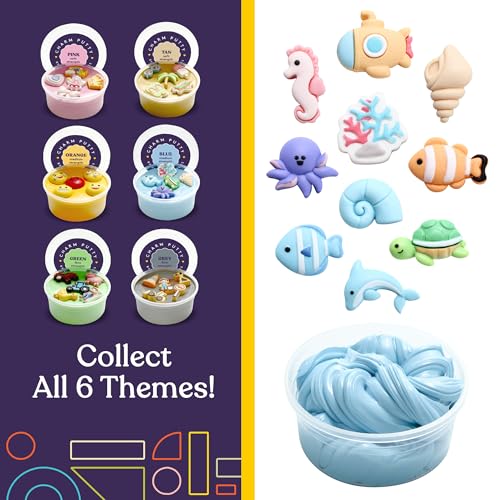 Special Supplies Sensory Therapy Putty for Kids and Adults with Cute Charms, Resistive Hand Exercise Stress Relief Therapy Putty (Sea) - Image 6