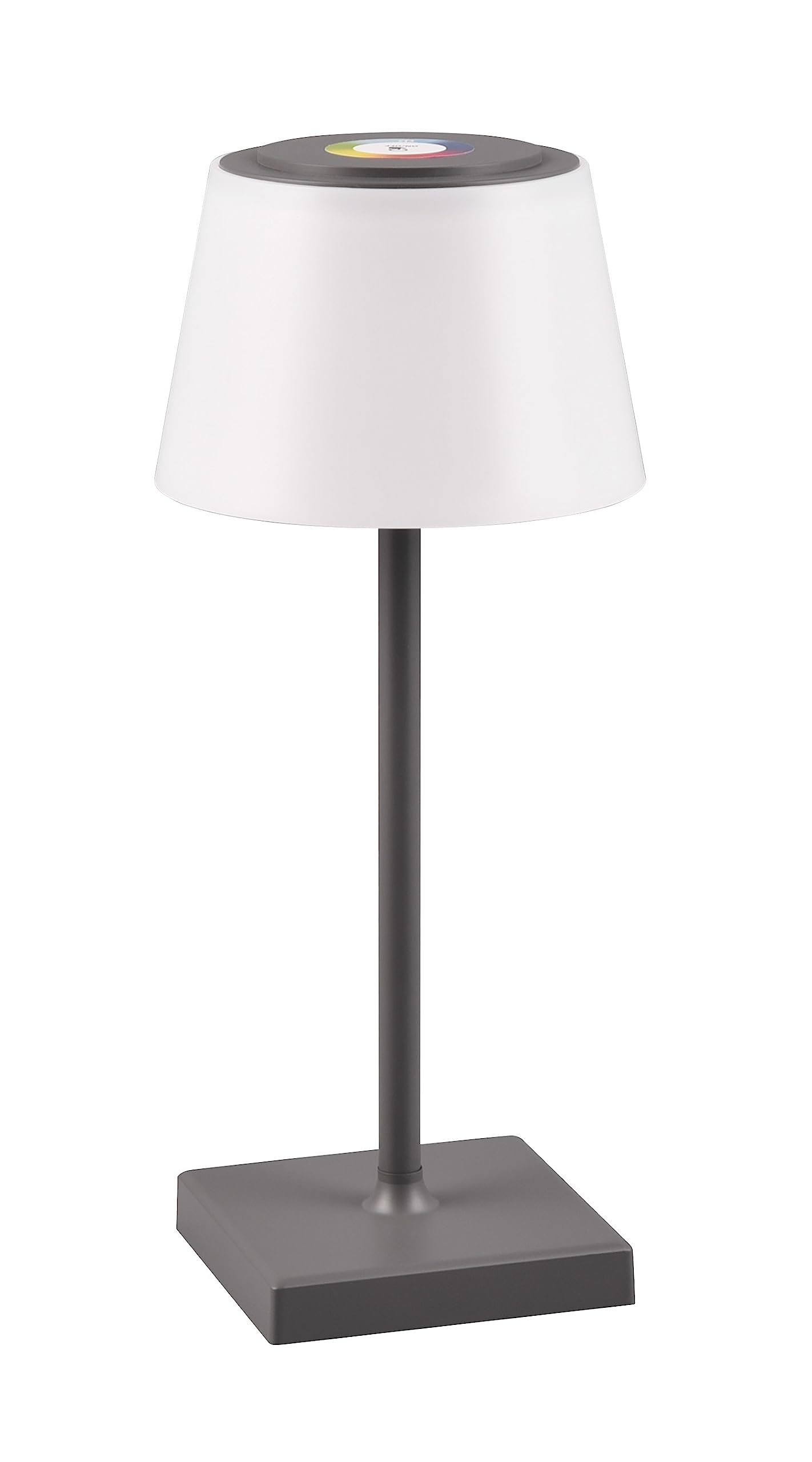 Lampada Da Tavolo LED Sanchez: Ricaricabile USB-C, Colore RGBW Regolabile, Dimmer E Sensore, IP44 Per Esterno. 6 Ore Di Luce, Design Antracite