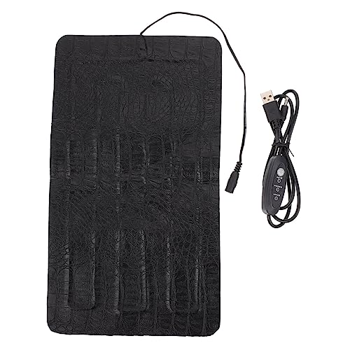 ORFOFE 1Pc Electric Heating Pad for Small Pets Level Temperature Reptile Heating Mat Scratching Design for Lizards Turtles and Other Outdoor Animals