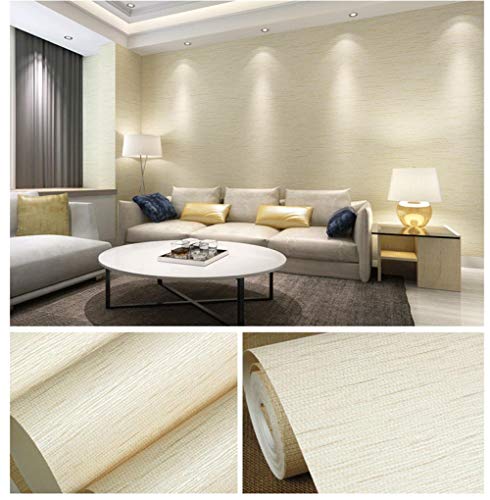 Vinilo Para Cocina/Pared，Rollo De Papel Tapiz No Tejido, Papel Tapiz De Pared De Película Y Televisión De Fondo, Papel Pintado-Amarillo_Los 20Mx0.53M