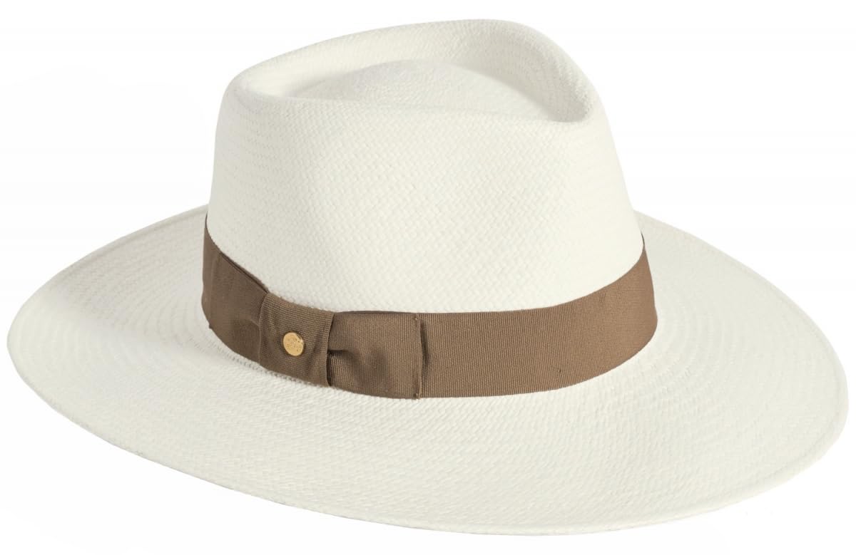 Failsworth Women's Taupe Millinery Chatsworth Panama Hat In Size: Small-Medium, 6 7/8