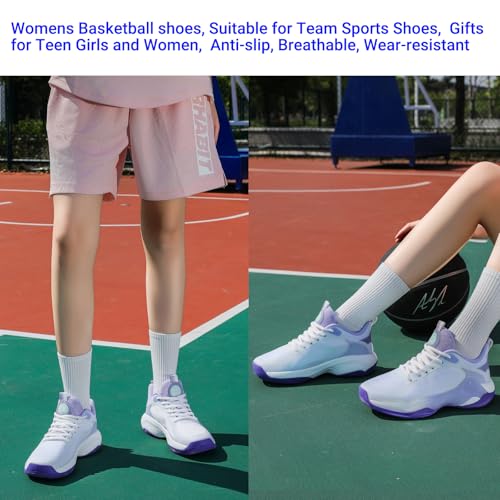 Image of Beita Basketball Shoes for Women Fashion Sneakers Sport Shoes Anti Slip Breathable Tennis Shoes Volleyball Shoes Pickleball Shoes Running Shoes Rubber Sole Indoor Outdoor Court Light Weight Wide