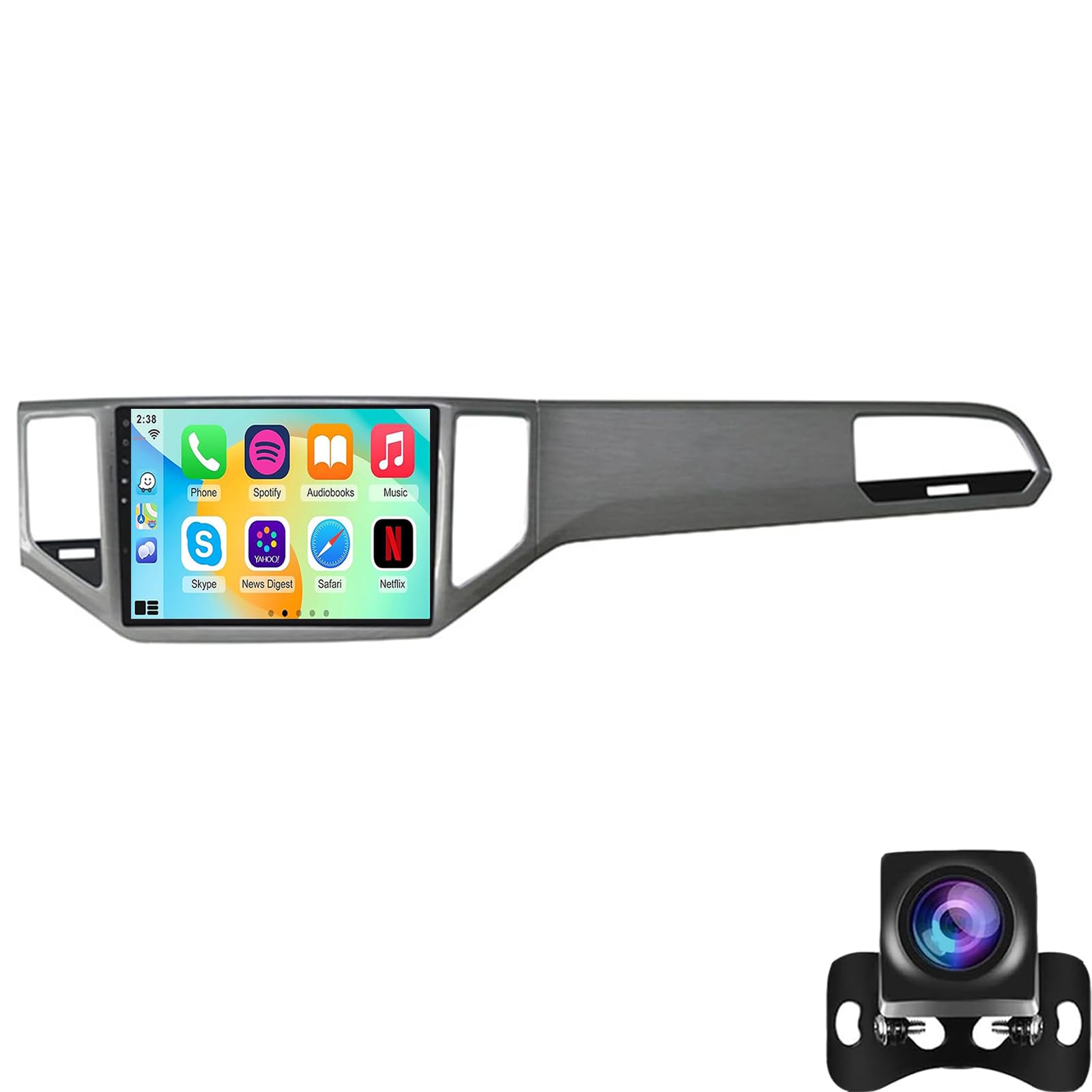 Android Car Radio For Vo-lkswagen Golf Sportsvan 2014-2020 Wireless Carplay & Android Auto - 9-inch Android Stereo With WiFi EQ GPS Navigation Mirror Link FM RDS AHD Rearview Camera(Color:WIFI 1G+32G)
