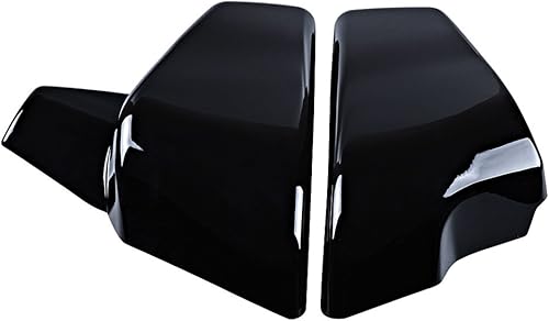 Cubierta lateral izquierda derecha de batería negra brillante compatible con Honda 1999-2008 VLX 600 1999-2007 VT 600 C CD Shadow VLX Deluxe
