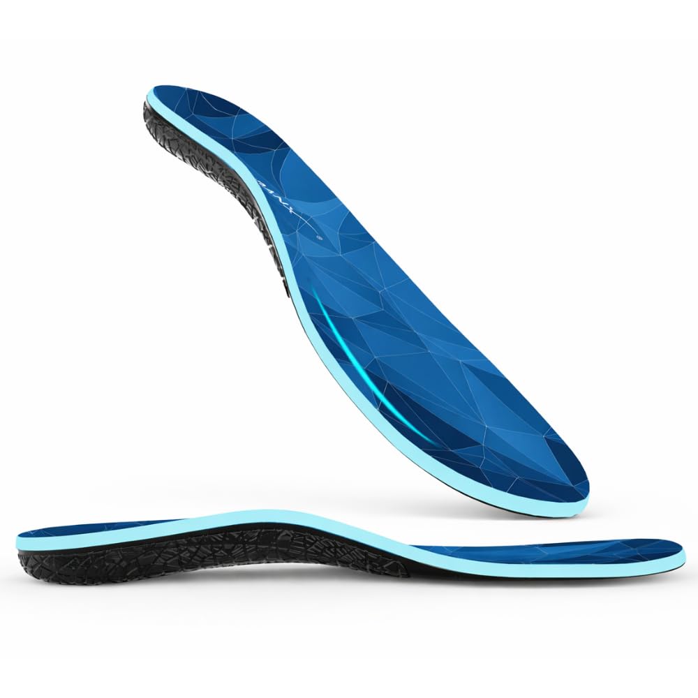 NASA Grade Plantar Fasciitis Insoles – High Arch Support Insoles Men Women - Shoe Insoles for Plantar Fasciitis Relief - Absorb Shock & Relieve Flat