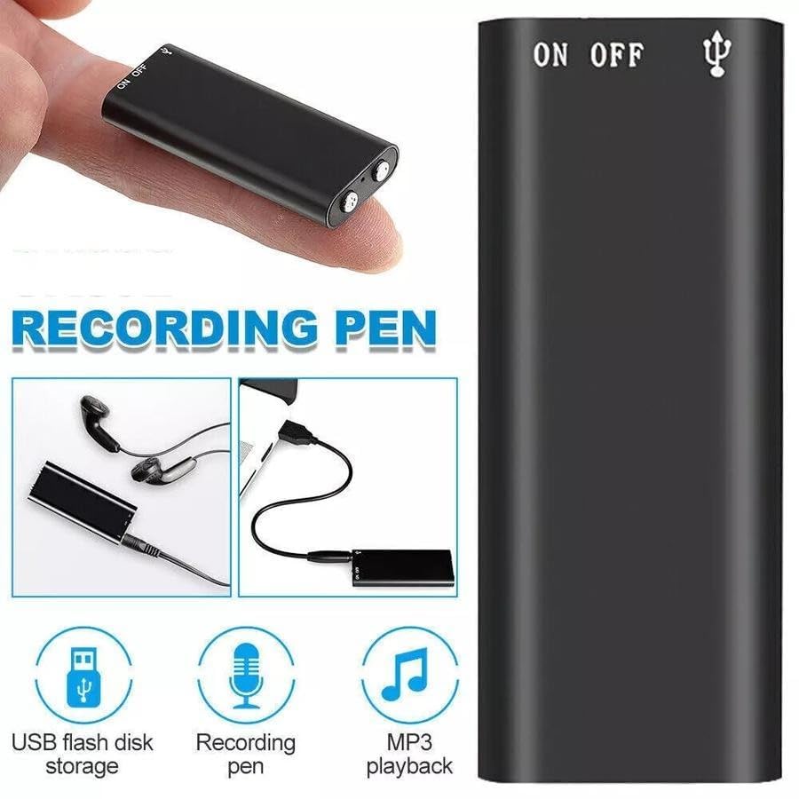 Image of DDLC 16GB Mini Small Voice Audio Recorder Super Long Storage Capacity | up to 14 Hours Recording | Date & Time Stamp | Easy to Use | Crystal Clear Digital Recording (16gb Voice Recorder)