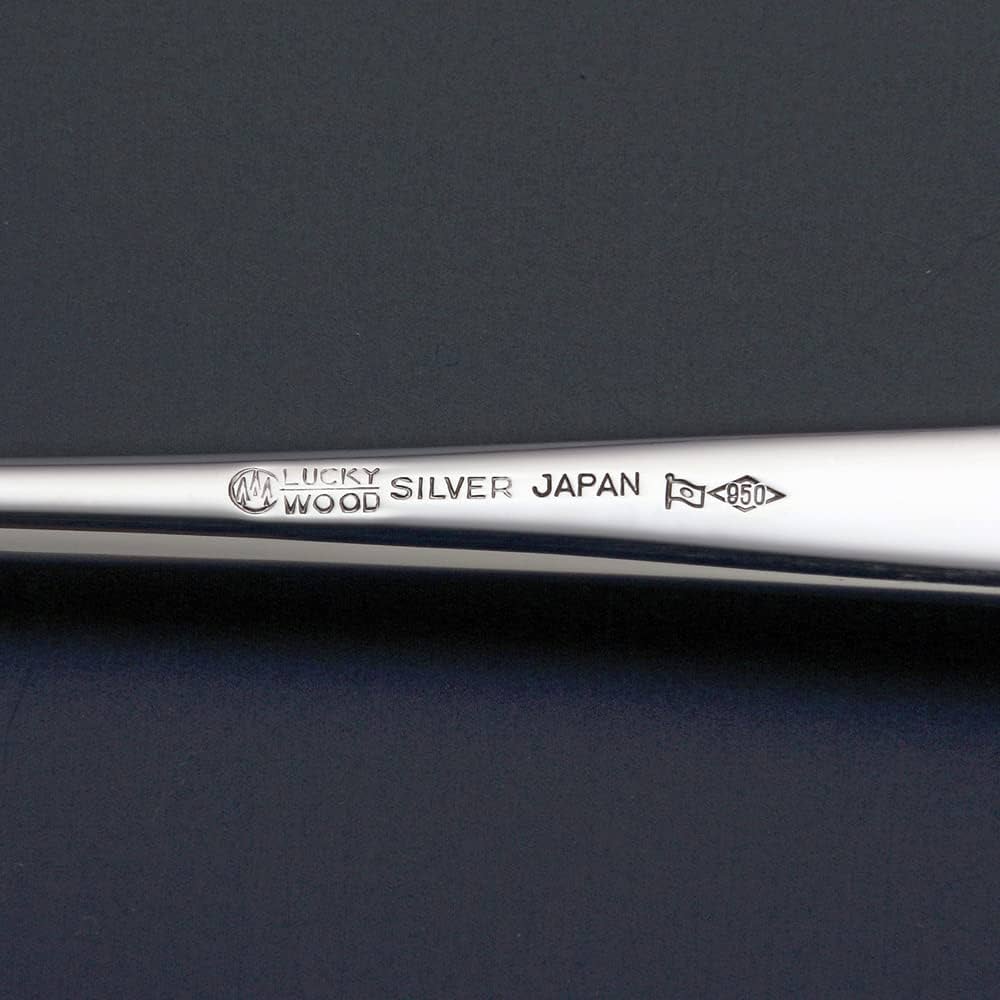 ラッキーウッド　ティースプーン2本LUCKY SILVERED 13.1×2.7 ラッキーウッド ティースプーン2本LUCKY SILVERED 13.1×2.7
