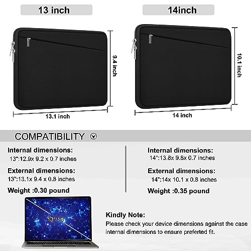 Image of Laptop Sleeve 14 inch, Slim Durable Computer Carrying Bag Briefcase Handbag
