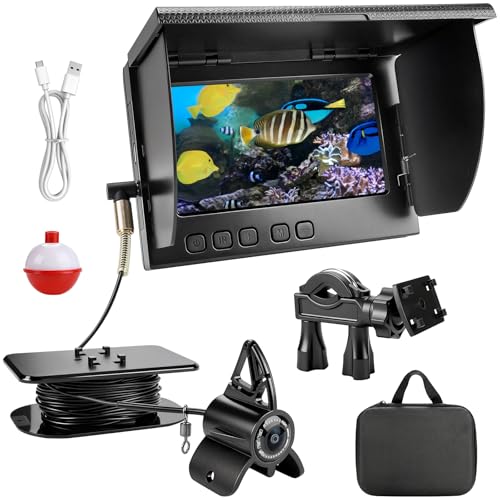 Underwater Fishing Camera 5000mAh 4.3 Inch IPS Fish Finder with 30M Cable 220 Night Vision for Ice River Boat Fishing