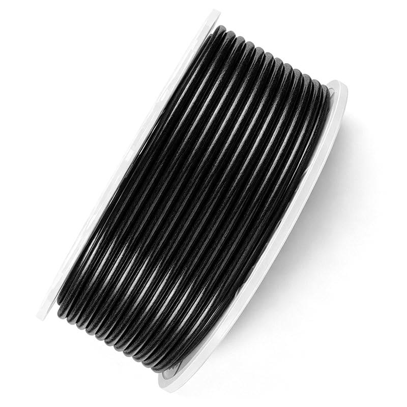 6 Meters PU Air Hose, 4mm OD x 2.5mm ID Polyurethane Pneumatic Tubing for Air Compressor and Water Hydraulic Piping, Flexible Fluid Transfer Line（Black）