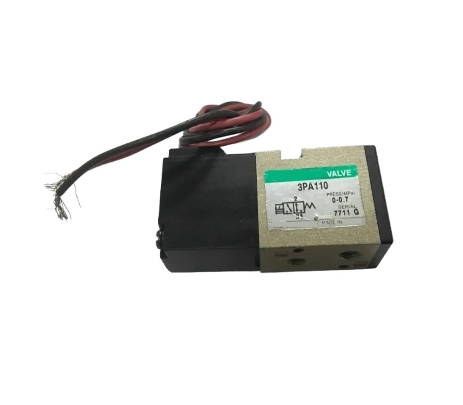 Électrovanne 3PA119 M5 3 voies distributeur pneumatique DC24V direct