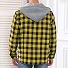CTU Mens Sweatshirt Hoodies Lightweight Checked Jacket Button Down Long Sleeve Shirt With Pocket Yellow XXL #2
