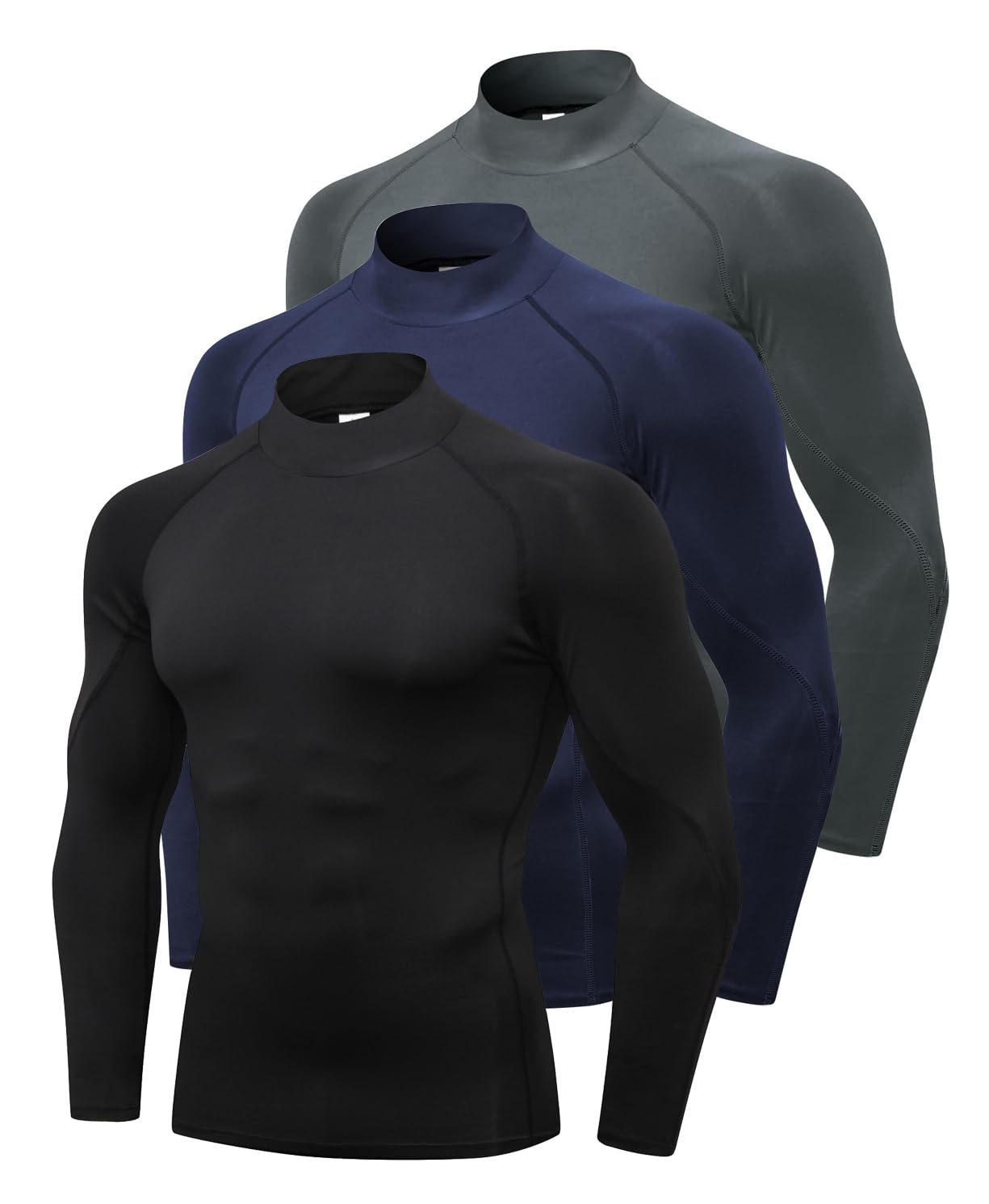 Queerier Kompressionsshirt für Herren, langärmelig