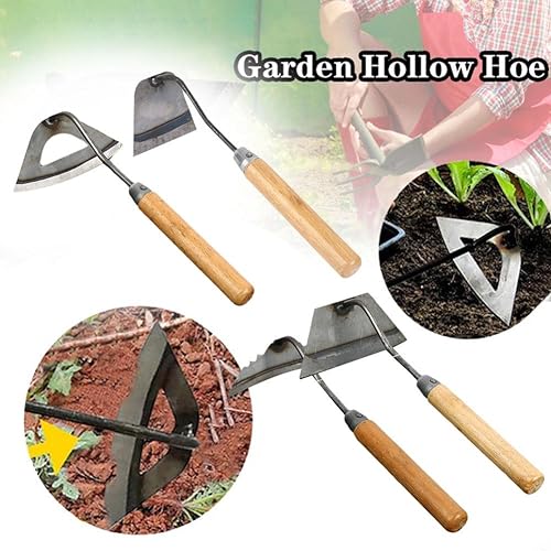 Azadón de jardín pequeño y resistente para deshierbe miniatura 3