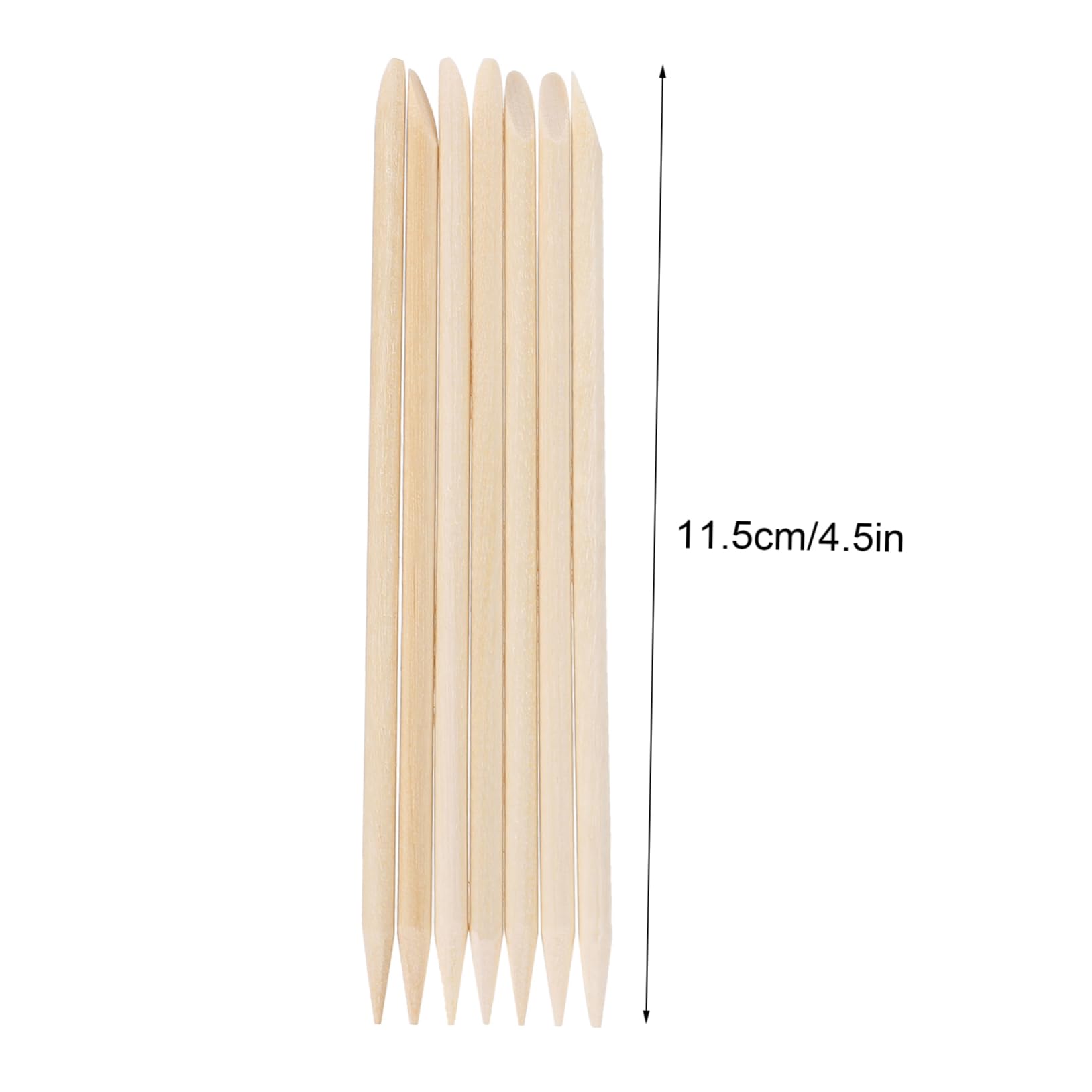 WOFASHPURET 200pcs Natural Wood Orange Stick Nail Art Tool Nail Cuticle Pusher Remover