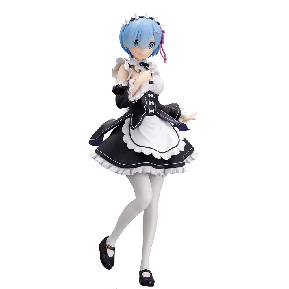 DEXSHUN Re:0 Figura Anime Remu Figura Sirvienta Modelo REM Estatua PVC Manga Girl Colección Regalo