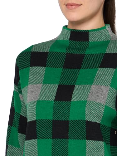 Image of Jones New York Women's Mock Neck Long Sleeve Jacquard Sweater