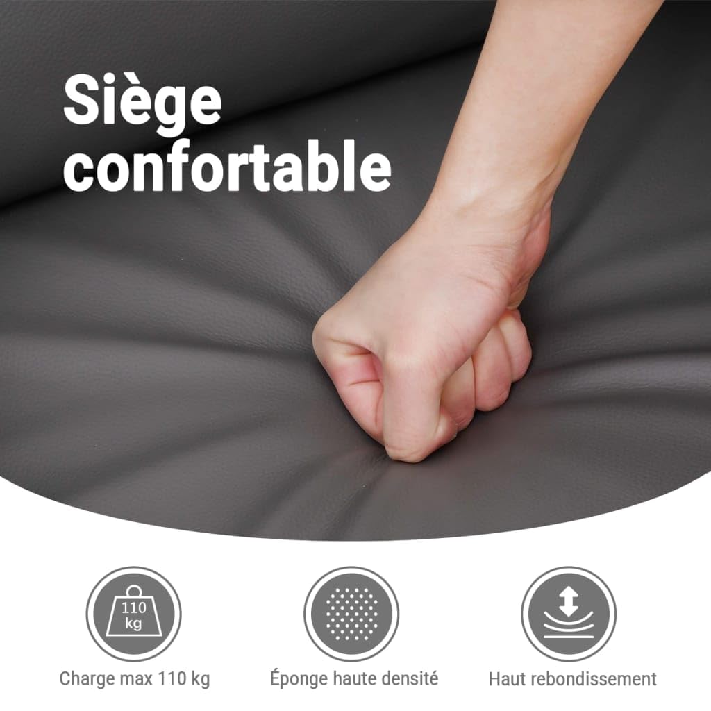 vidaXL Fauteuil Inclinable Électrique, Chaise de Relaxation avec Dossier et Repose-Pied Réglables, Siège de Salon, Moderne, Cappuccino Similicuir