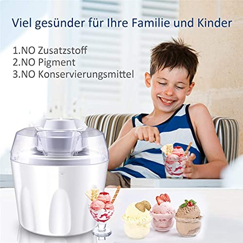 YYAI-HHJU Eismaschine Für Zu Hause, 1500 Ml Softeismaschine Für Heimwerker, Kinder, Partybedarf – Ideal Für Gelato… – Bild 6