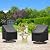 Mrrihand Outdoor Swivel Lounge Chair Cover Waterproof, 2 Pack Heavy Duty Patio Rocking Chair Covers for Outdoor Furniture, 33" W×37" D×38.5" H, Black