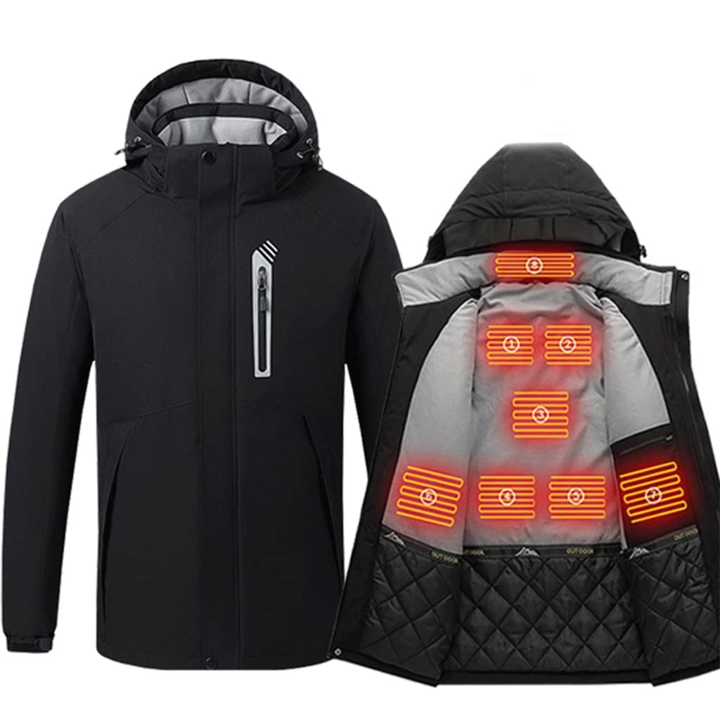 LVLUOKJ Giacca riscaldante per Giacca da Sci, Giacca riscaldante con  Ricarica USB, Giacca riscaldante elettrica (Batteria esclusa) (Color :  Black, Size : 5XL) : Amazon.it: Abbigliamento