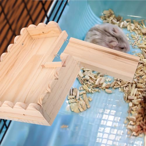 Plateforme en bois pour hamster : créez un parcours de jeu de cage unique - 5